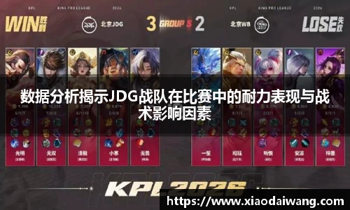 pg模拟器数据分析揭示JDG战队在比赛中的耐力表现与战术影响因素